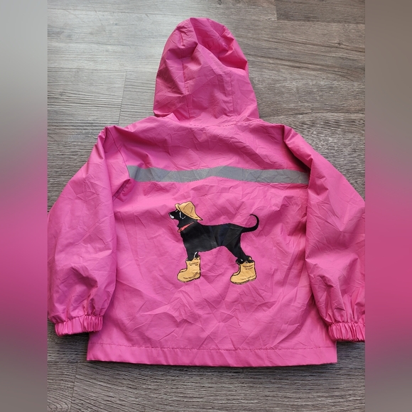 The Black Dog 2T Pink Rain Jacket - Picture 7 of 7